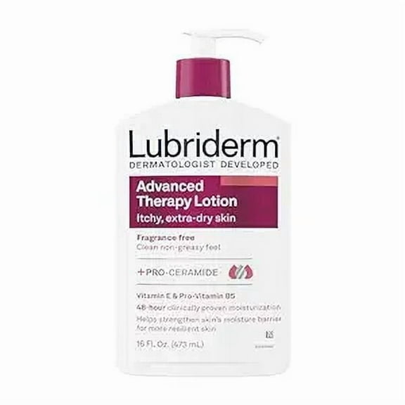 Lubriderm Advanced Therapy Moisturizing Lotion For Extra Dry Skin - 16 Oz, 2 Pack