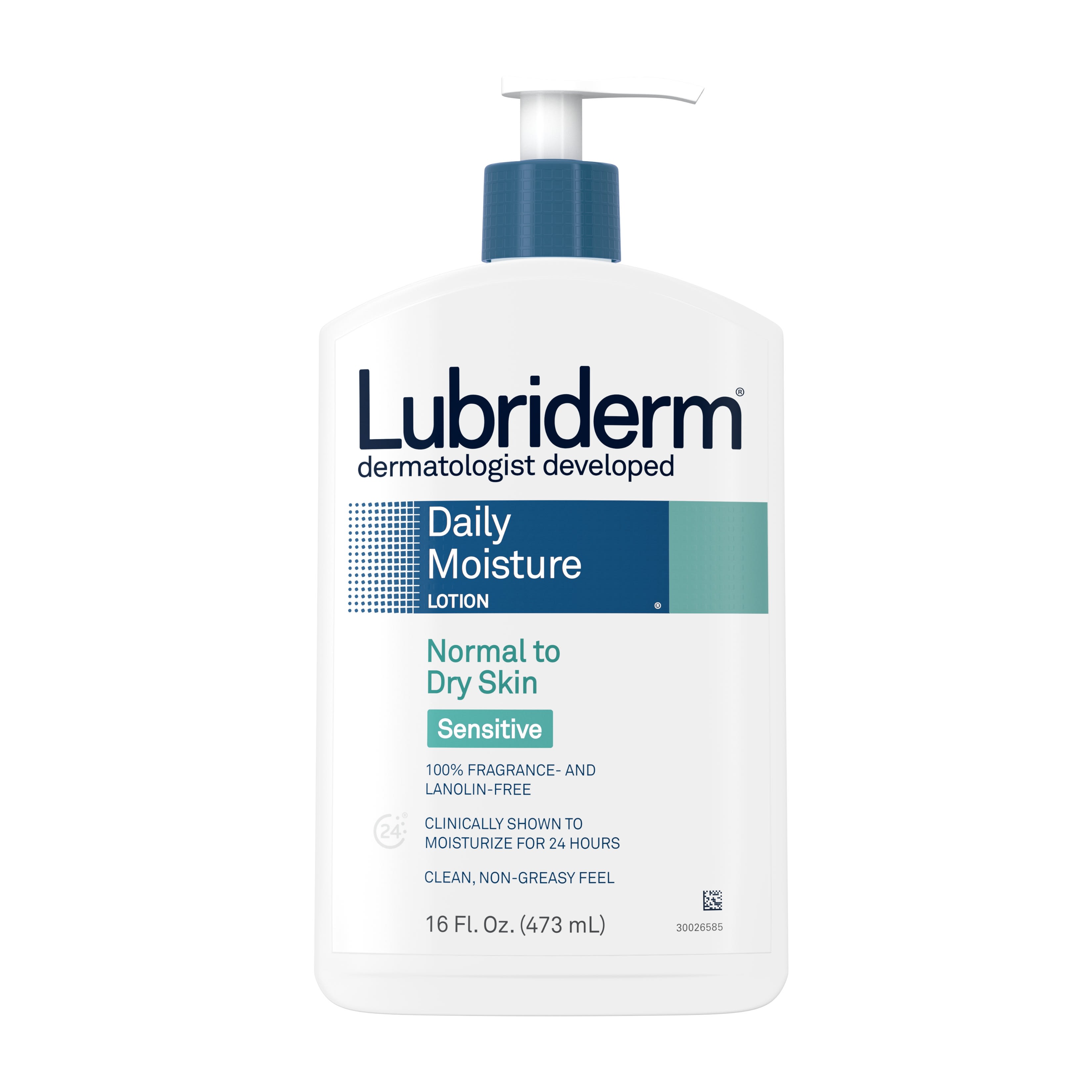 Lubriderm Daily Moisture Body Lotion for Dry Sensitive Skin, 16 fl. oz - image 1 of 10