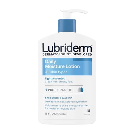 Lubriderm Daily Moisture Lotion Fragrance Free, 16 oz (Pack of 6)