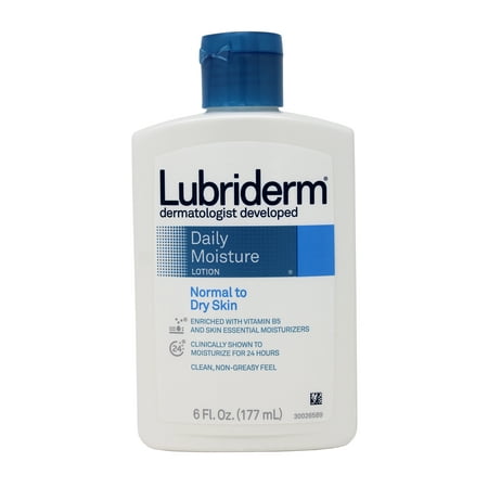 Lubriderm Daily Moisture Lotion, Normal to Dry Skin, 6 oz