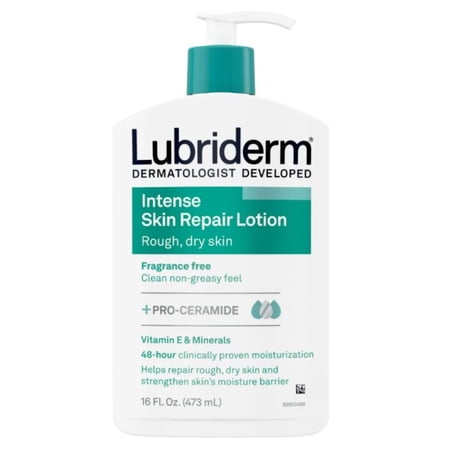 Lubriderm Intense Skin Repair Body Lotion, 16 Ounce (Pack of 32)