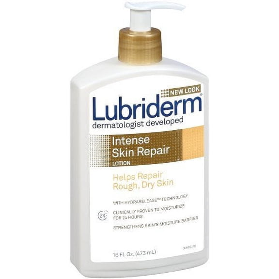 Lubriderm Intense Smooth Skin Body Lotion Helps Repair Rough Dry Skin, 16 oz