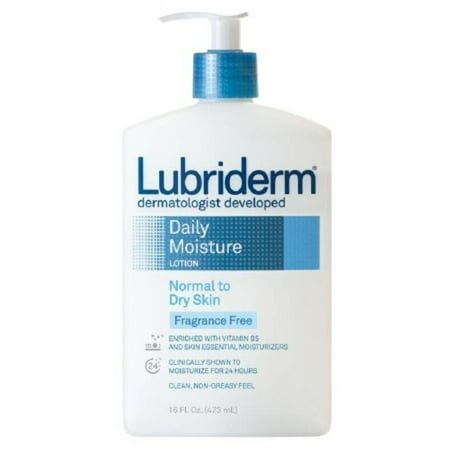 Lubriderm Moisturizer 16 oz. Pump Bottle Lotion Unscented Each