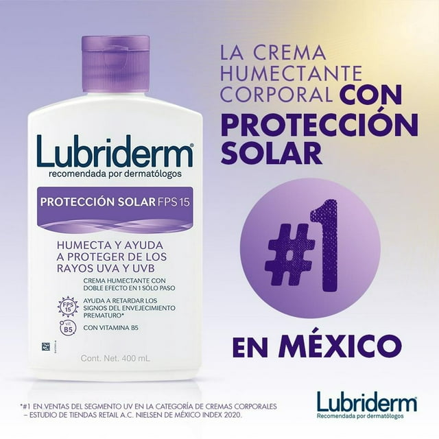 Lubriderm SPF 15 UV Protection Daily Moisturizer Sunscreen Body Lotion