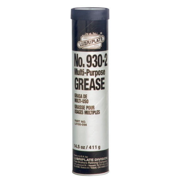 Lubriplate 930 Series Multi-Purpose Grease, 14 1/2 oz, Cartridge, NLGI Grade 2