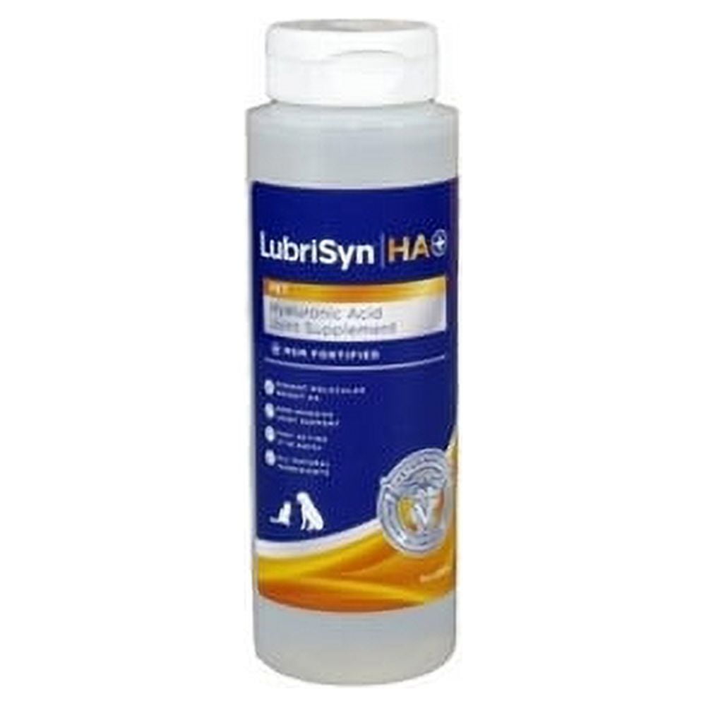Lubrisyn Hyaluronic Acid MSM Joints Supplement, 8oz Natural Pure HA Liquid Dog and Cat Joint