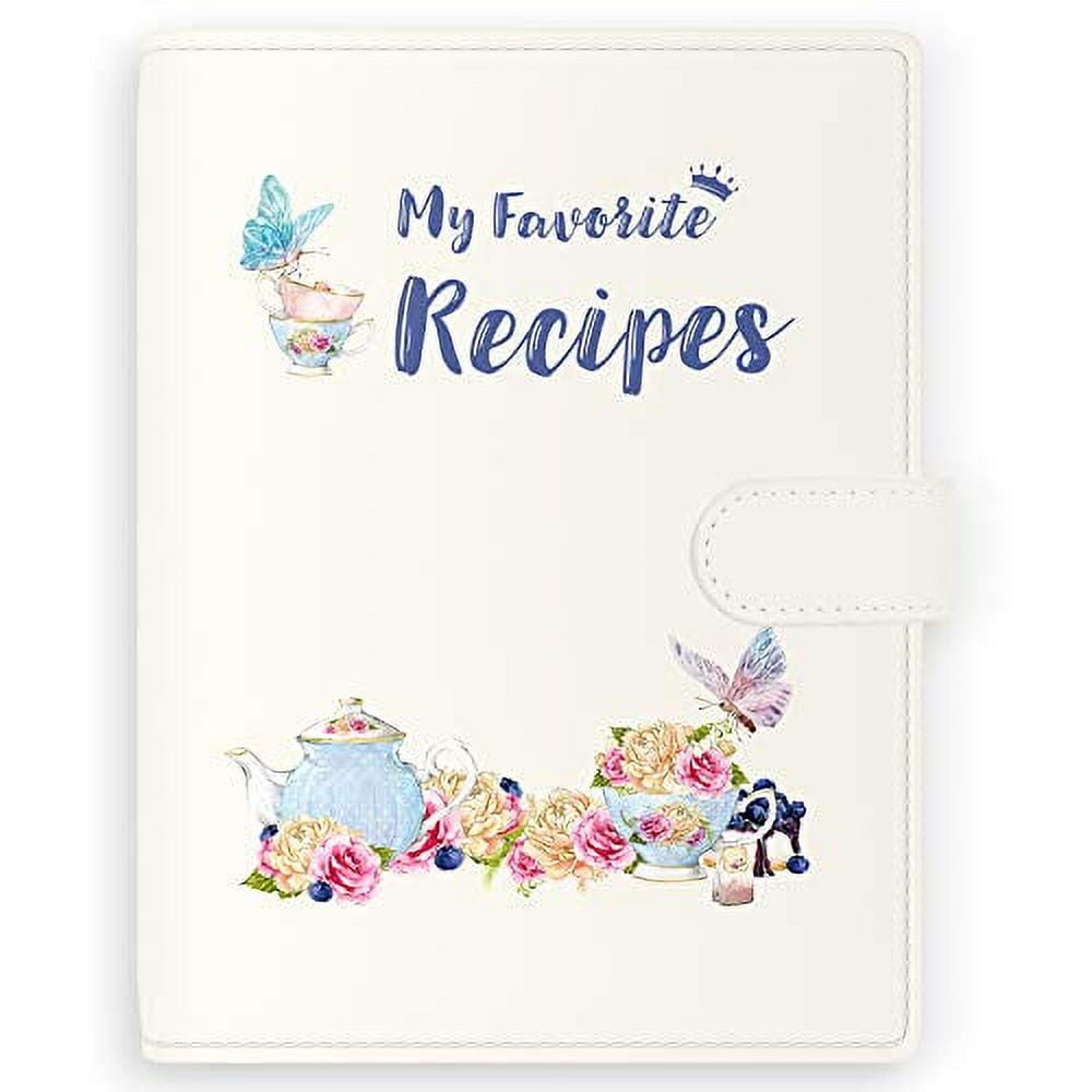 Lubudingjoy Recipe Notebook, Recipe Book to Write in Your Own Recipes,  Leather Recipe Journal, Blank Cookbook to Write in, Blank Family Recipe Book  to Write in with Blank Recipe Pages 