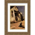 thumbnail image 1 of Luc Olivier Merson 2x Matted 18x24 Gold Ornate Framed Art Print 'The arrival at Bethlehem', 1 of 2