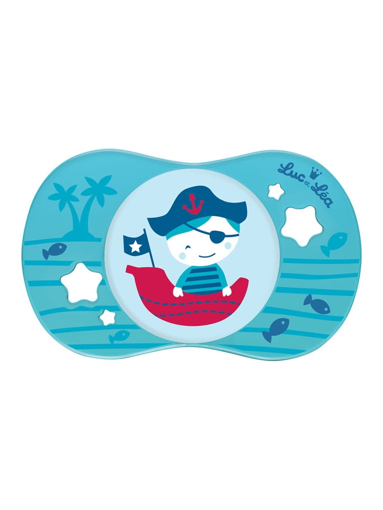 Luc et Lea Silicon Soother Symmetrical 6 Months