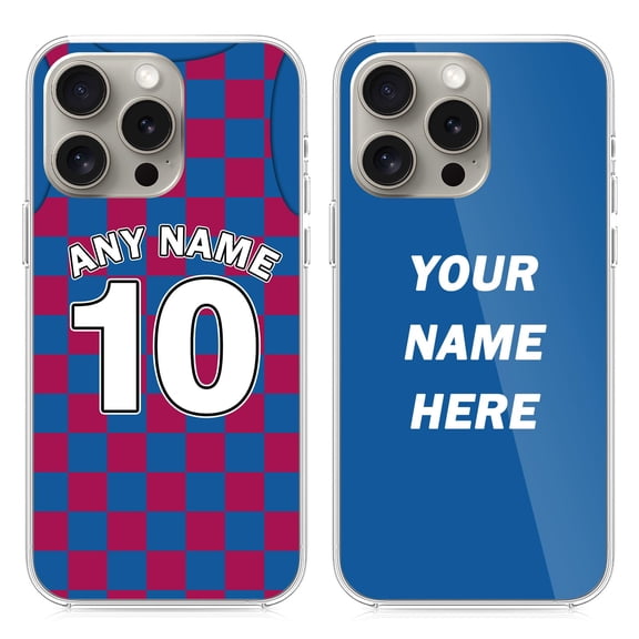 LucBuy Personalized Phone Case with Name & Number, Custom Jersey Protective Cover Compatible with iPhone 15 14 12 13 11 Pro Max XR 6 7 8 Plus, Customize Ball Sports Fan Club Kit Bumper Cases (B1)