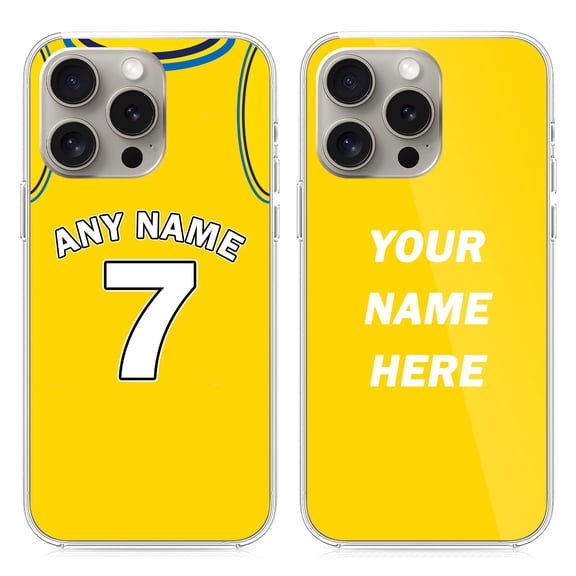 LucBuy Personalized Phone Case with Name & Number, Custom Jersey Protective Cover Compatible with iPhone 15 14 12 13 11 Pro Max XR 6 7 8 Plus, Customize Ball Sports Fan Club Kit Bumper Cases (B1)