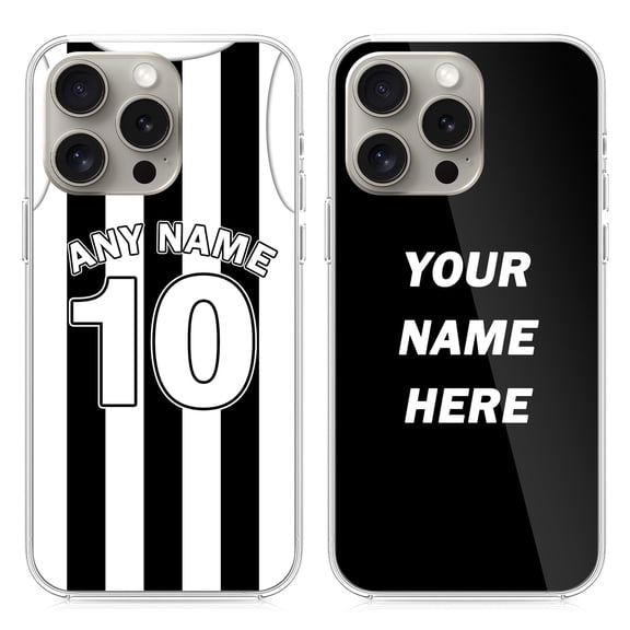 LucBuy Personalized Phone Case with Name & Number, Custom Jersey Protective Cover Compatible with iPhone 15 14 12 13 11 Pro Max XR 6 7 8 Plus, Customize Ball Sports Fan Club Kit Bumper Cases (B1)