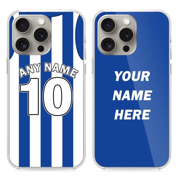 LucBuy Personalized Phone Case with Name & Number, Custom Jersey Protective Cover Compatible with iPhone 15 14 12 13 11 Pro Max XR 6 7 8 Plus, Customize Ball Sports Fan Club Kit Bumper Cases (B1)