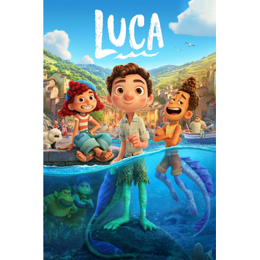 Luca 2021 Poster 24x36 - Animated Family Adventure Pixar Heartwarming