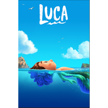 Luca 2021 Poster 24x36 - Pixar Animated Adventure Family Fun Heartwarming