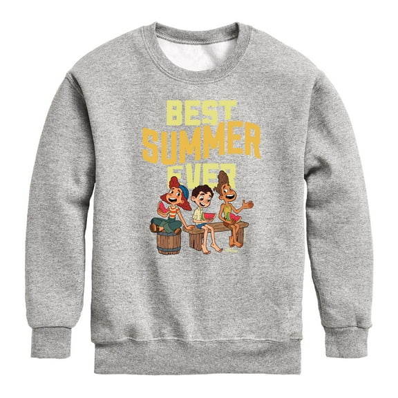 Luca - Best Summer Ever  - Toddler And Youth Crewneck Fleece Sweatshirt