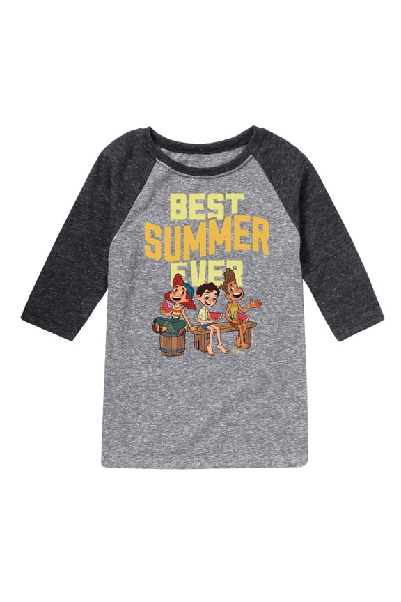 Luca - Best Summer Ever - Toddler And Youth Raglan Graphic T-Shirt