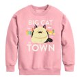 thumbnail image 1 of Luca - Big Cat In Town  - Toddler And Youth Crewneck Fleece Sweatshirt, 1 of 4