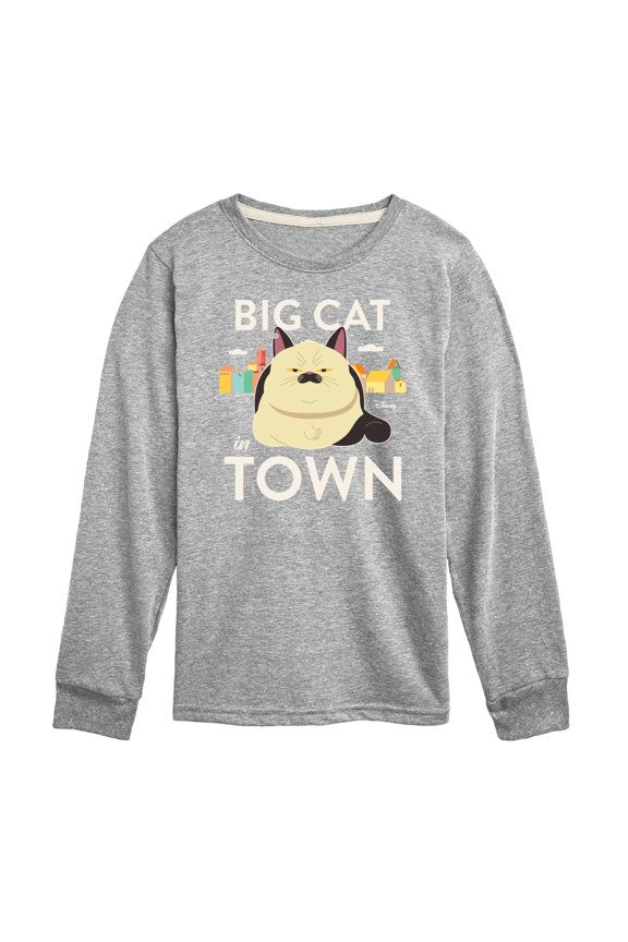 Luca - Big Cat In Town  - Toddler And Youth Long Sleeve Graphic T-Shirt