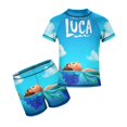 thumbnail image 1 of Luca Boys Two Piece Rash Guard Swimsuits Kids Short Sleeve Swimwear Sets Bathing Suit, 1 of 7