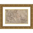thumbnail image 1 of Luca Cambiaso 24x17 Gold Ornate Framed and Double Matted Museum Art Print Titled - Rest on the Flight Into&nbsp;Egypt (16th&nbsp;Century), 1 of 4