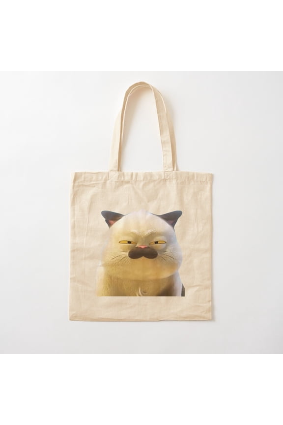 Luca-Cat Canvas Tote Bags, Reusable Shopping Bag