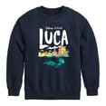 thumbnail image 1 of Luca -  Coastal Sea Monster - Toddler And Youth Crewneck Fleece Sweatshirt, 1 of 5