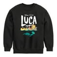 thumbnail image 1 of Luca -  Coastal Sea Monster - Toddler And Youth Crewneck Fleece Sweatshirt, 1 of 5