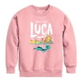 thumbnail image 1 of Luca -  Coastal Sea Monster - Toddler And Youth Crewneck Fleece Sweatshirt, 1 of 4