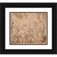 thumbnail image 1 of Luca Giordano 14x12 Black Ornate Wood Framed Double Matted Museum Art Print Titled: Christ Healing the Paralytic at Bethesda (circa 17th Century), 1 of 5