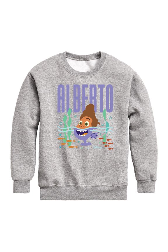 Luca - Half Human Half Sea Monster Alberto - Toddler And Youth Crewneck Fleece Sweatshirt
