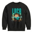 thumbnail image 1 of Luca - Half Human Half Sea Monster Luca  - Toddler And Youth Crewneck Fleece Sweatshirt, 1 of 5