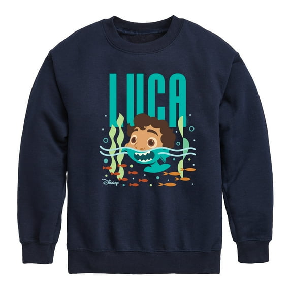 Luca - Half Human Half Sea Monster Luca - Toddler And Youth Crewneck Fleece Sweatshirt