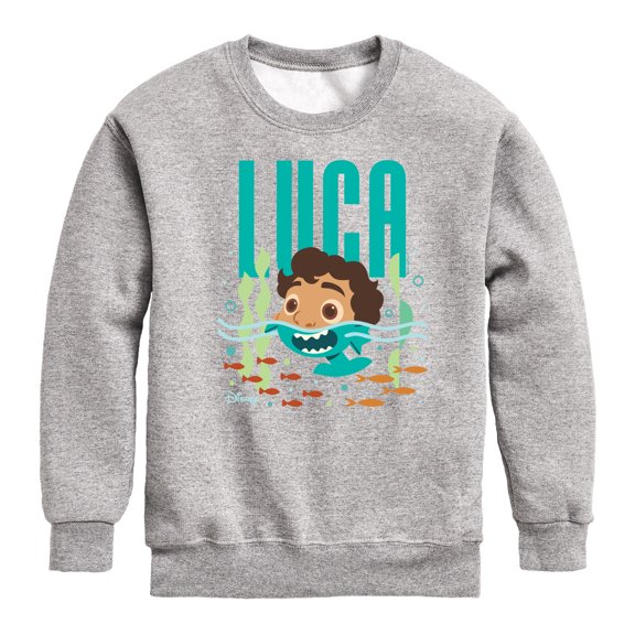 Luca - Half Human Half Sea Monster Luca  - Toddler And Youth Crewneck Fleece Sweatshirt