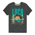 thumbnail image 1 of Luca - Half Human Half Sea Monster Luca  - Toddler And Youth Short Sleeve Graphic T-Shirt, 1 of 5