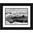thumbnail image 1 of Luca, Liloni 14x11 Black Ornate Wood Framed with Double Matting Museum Art Print Titled - River Sheep ||, 1 of 4