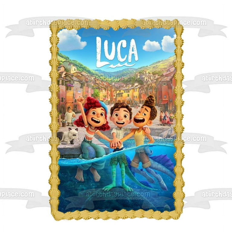 Luca Movie Poster Edible Cake Image Decoration ABPID54118 (1/4 Sheet) 