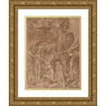 thumbnail image 1 of Luca Penni 12x14 Gold Ornate Wood Frame and Double Matted Museum Art Print Titled - Christ in Limbo (ca. 1547-48), 1 of 4