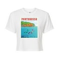 thumbnail image 1 of Luca - Portorosso Italy Postcard - Juniors Cropped Cotton Blend T-Shirt, 1 of 5