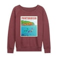 thumbnail image 1 of Luca - Portorosso Italy Postcard - Women's Lightweight French Terry Long Sleeve Shirt, 1 of 5