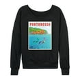 thumbnail image 1 of Luca - Portorosso Italy Postcard - Women's Lightweight French Terry Long Sleeve Shirt, 1 of 5