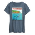 thumbnail image 1 of Luca - Portorosso Italy Postcard - Women's Short Sleeve Graphic T-Shirt, 1 of 5