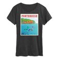 thumbnail image 1 of Luca - Portorosso Italy Postcard - Women's Short Sleeve Graphic T-Shirt, 1 of 5