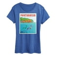 thumbnail image 1 of Luca - Portorosso Italy Postcard - Women's Short Sleeve Graphic T-Shirt, 1 of 5