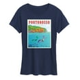 thumbnail image 1 of Luca - Portorosso Italy Postcard - Women's Short Sleeve Graphic T-Shirt, 1 of 5