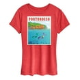 thumbnail image 1 of Luca - Portorosso Italy Postcard - Women's Short Sleeve Graphic T-Shirt, 1 of 5
