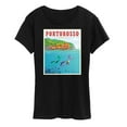 thumbnail image 1 of Luca - Portorosso Italy Postcard - Women's Short Sleeve Graphic T-Shirt, 1 of 5