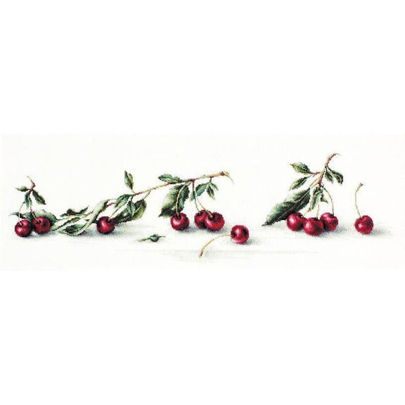 Luca-S Cherries Counted Cross Stitch Kit, Pack of 1