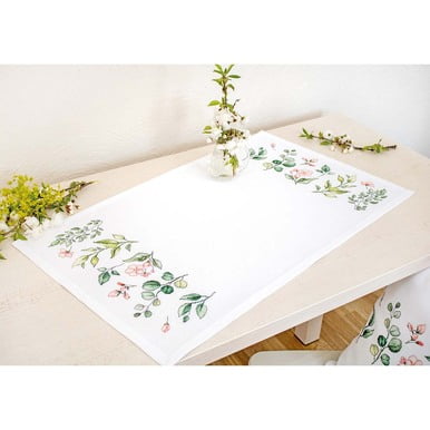 Luca-S Floral Springs Table Runner Counted Cross-Stitch Kit