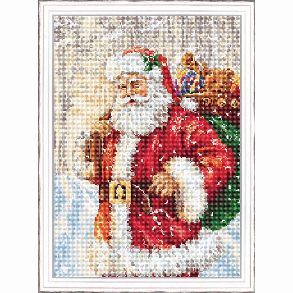 Luca-S  Santa Claus Stocking Cross Stitch Kit PM1231 – Hobby